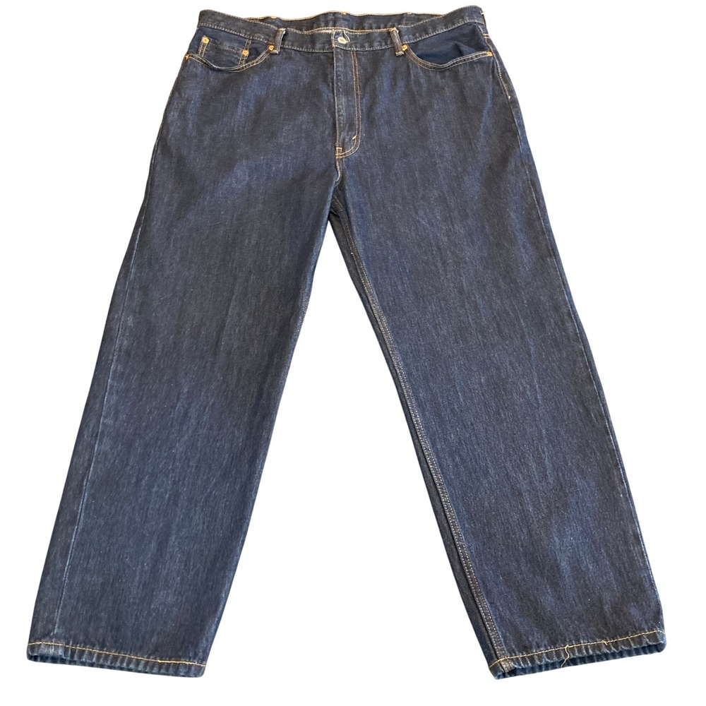 Levis Jeans Men‎ 42x30 (Fits40x29.5) 550 Relaxed Fit Tapered Dark Wash Denim